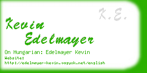 kevin edelmayer business card